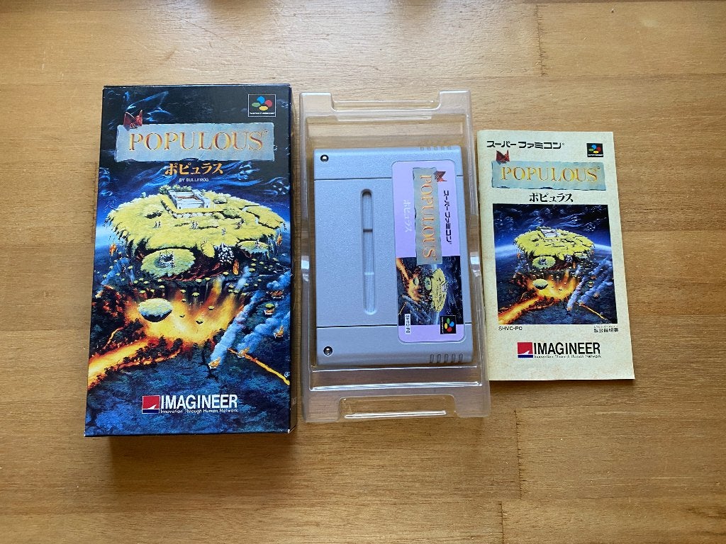 populous super famicom, 1 speler, Ophalen of Verzenden, Zo goed als nieuw, Vanaf 3 jaar