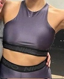 Nike Pro Hypercool Glamour Top, Paars, maat M, ZGAN, Maat 38/40 (M), Verzenden, Paars, Nike