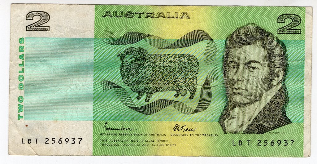 Australie 2 Dollar type 73 Frazer, Ophalen of Verzenden