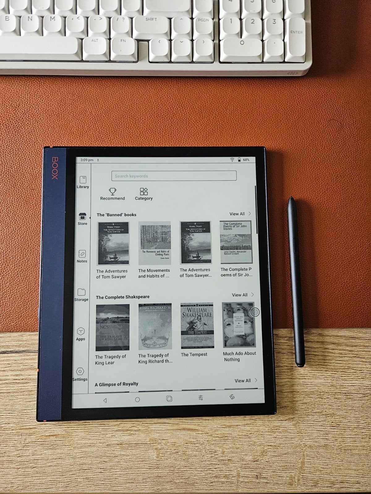 Onyx Boox Note Air E-reader met pen, Computers en Software, E-readers, Onyx Boox, Bluetooth, Ophalen of Verzenden, Zo goed als nieuw
