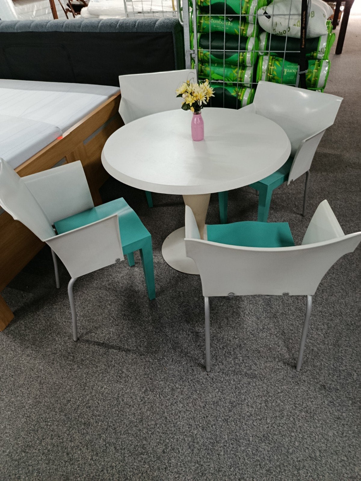 Kartell Miss Balu tafel met stoelen - Philippe Starck, Ophalen, Gebruikt, 50 tot 100 cm, Design, Modern