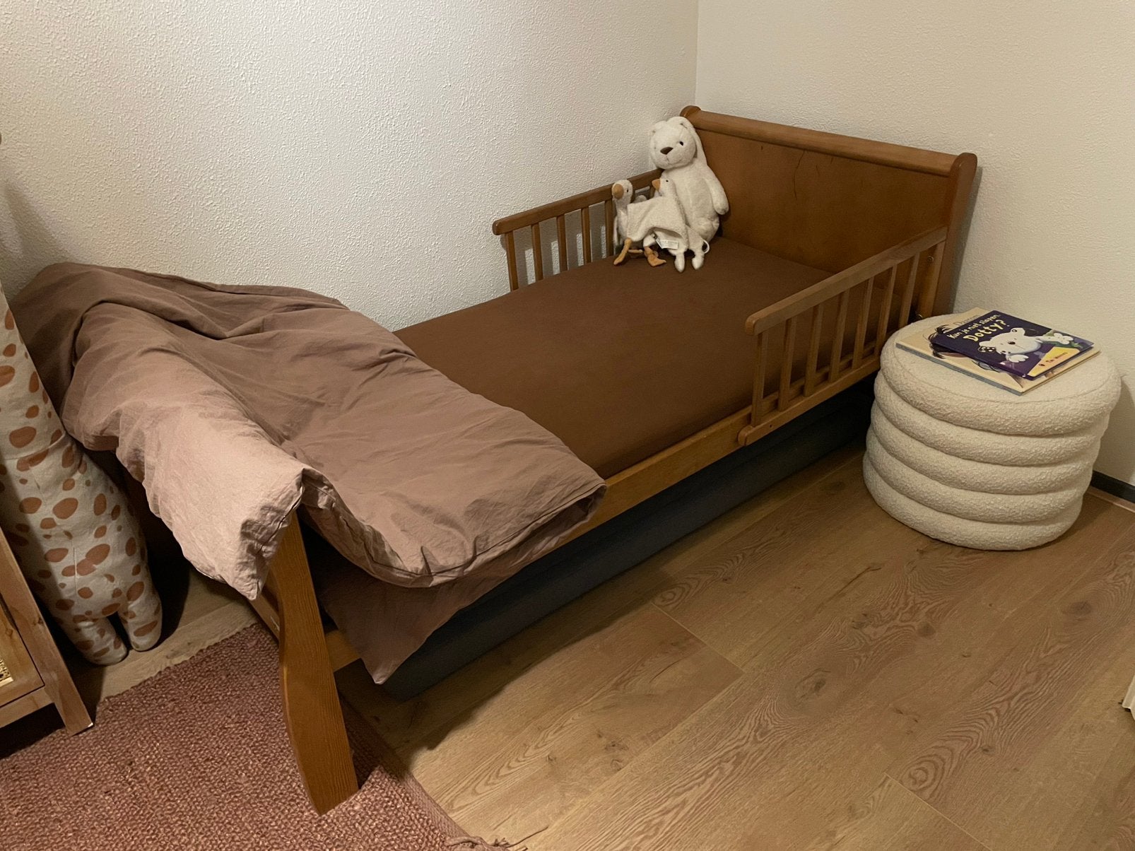 Woodies peuterbed, Kinderen en Baby's, Kinderkamer | Bedden, Ophalen, Gebruikt, 70 tot 85 cm, 140 tot 160 cm