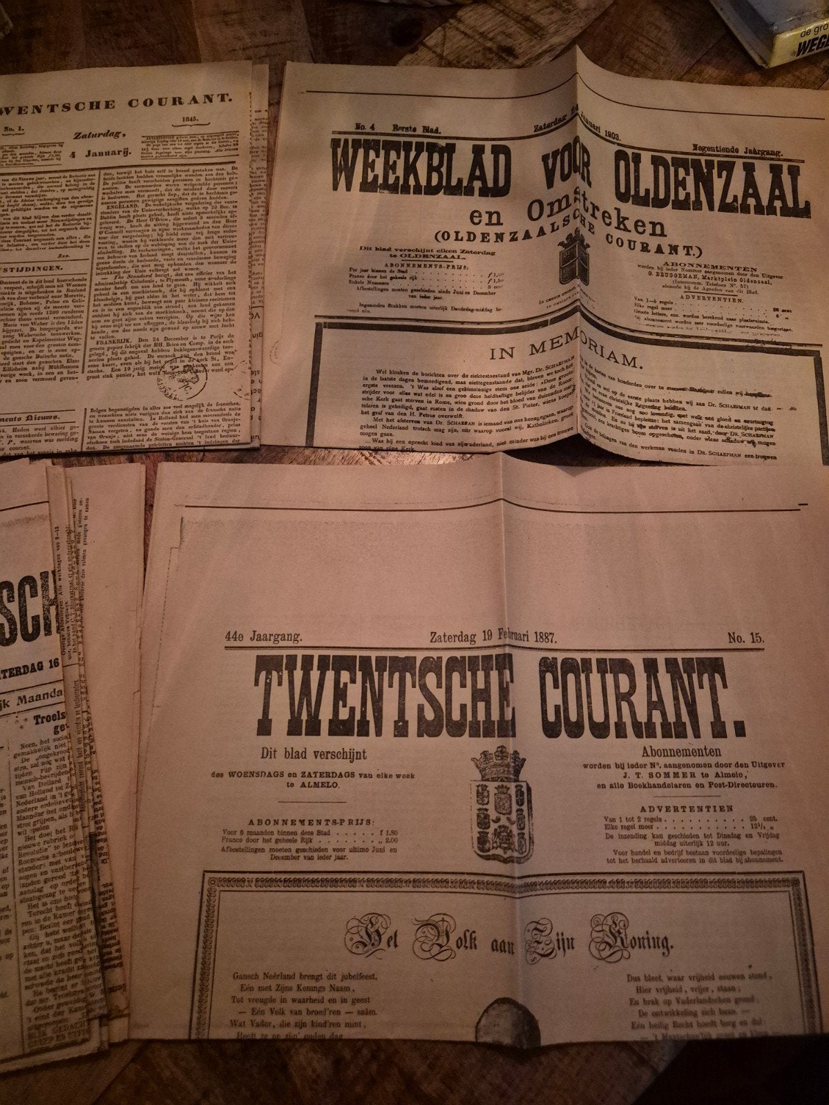 Oude Twentsche Courant kranten - Historisch erfgoed, Boeken, Ophalen of Verzenden, Gelezen, Krant