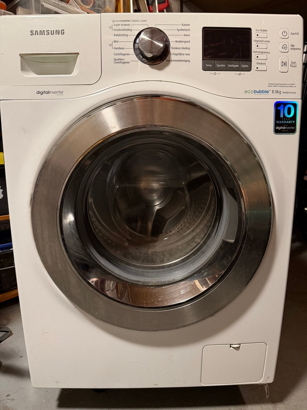 Samsung EcoBubble Wasmachine 8kg 2013, werkt prima!, Witgoed en Apparatuur, Ophalen, 1200 tot 1600 toeren, Gebruikt, 8 tot 10 kg