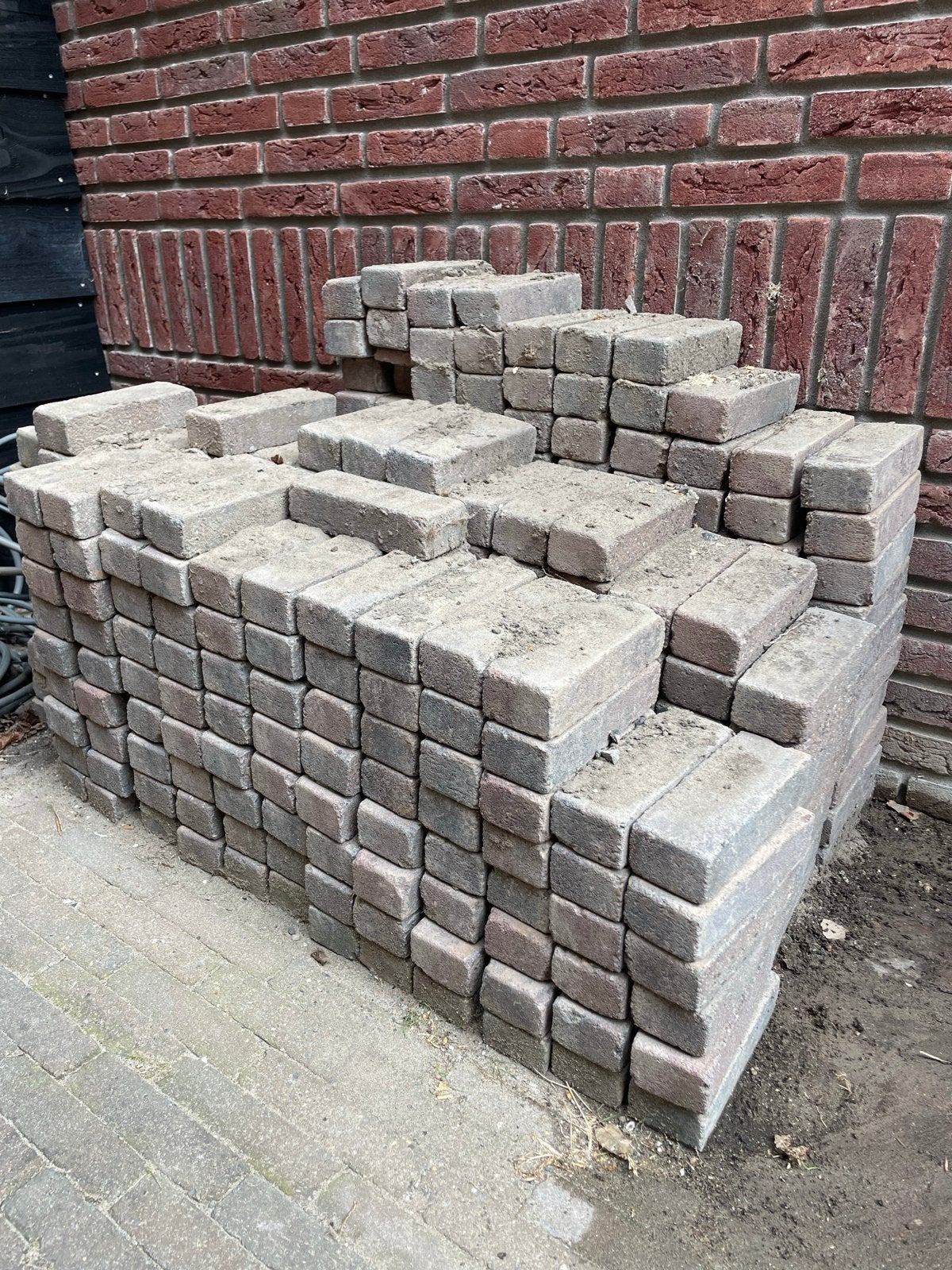 Stonewish getrommelde klinkers - GRATIS AF TE HALEN, Tuin en Terras, Ophalen, Gebruikt, Beton, Klinkers