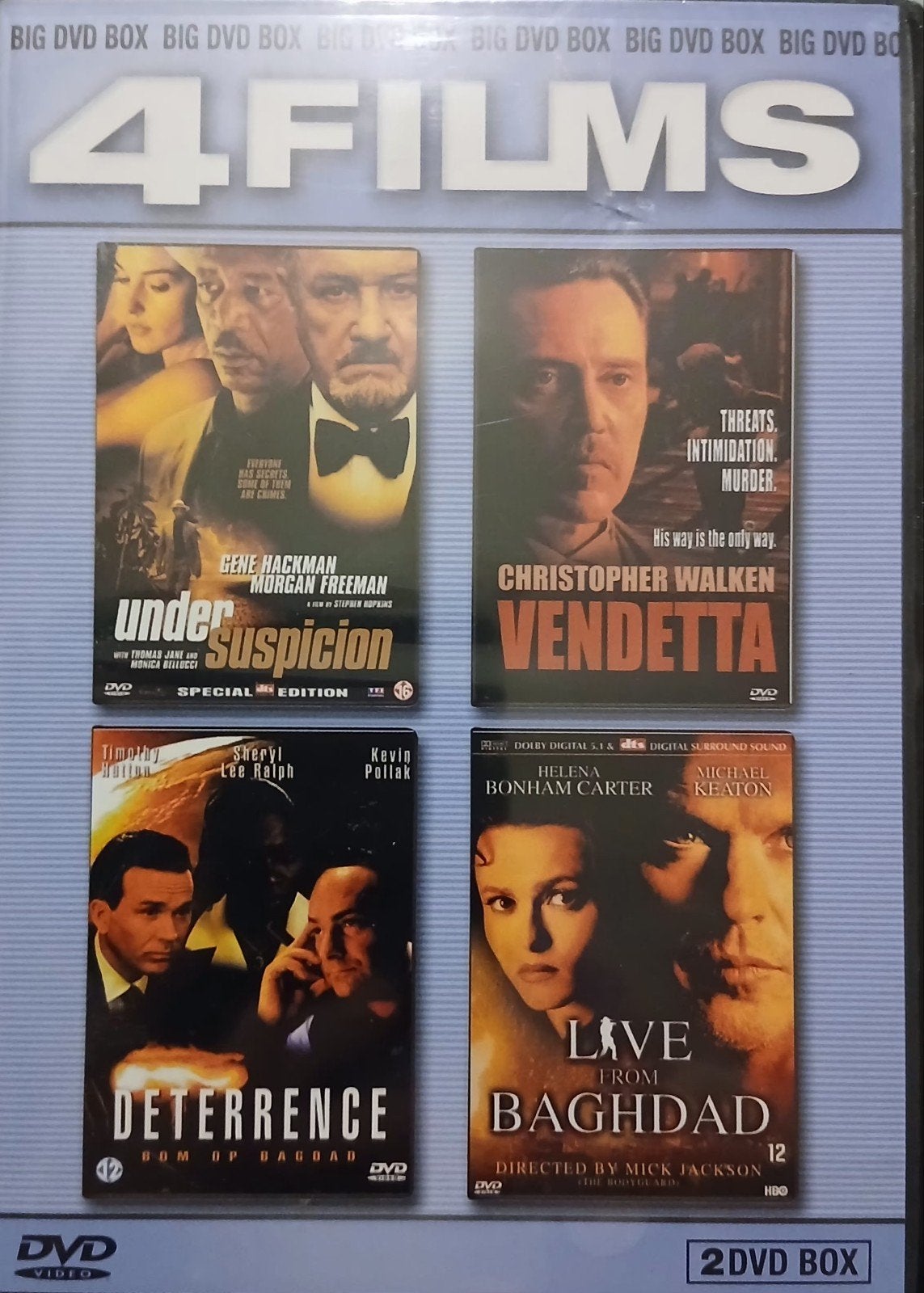 aktie dvd.s 4 stuks zie foto.pakket 124, Vanaf 16 jaar, Ophalen of Verzenden, Zo goed als nieuw