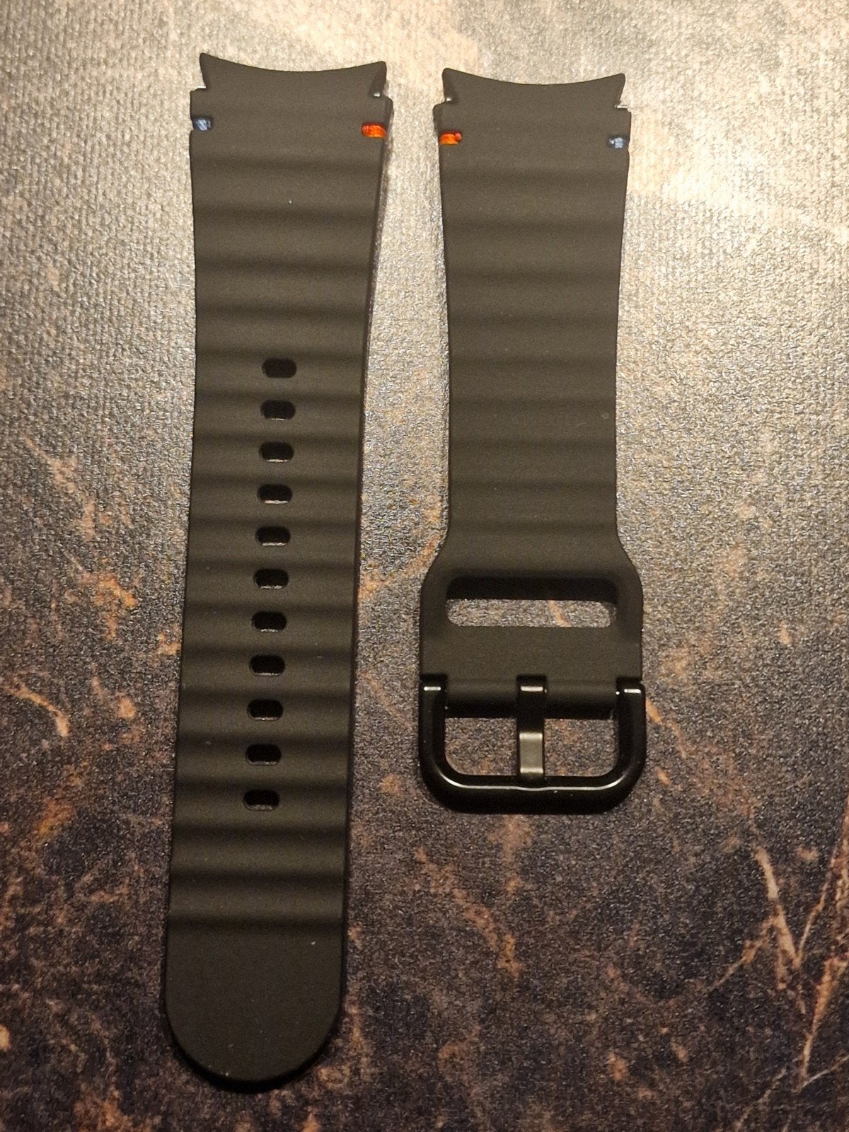 NIEUW Samsung Watch 7 sportbandje Legergroen, Ophalen, Nieuw, Zwart, Android