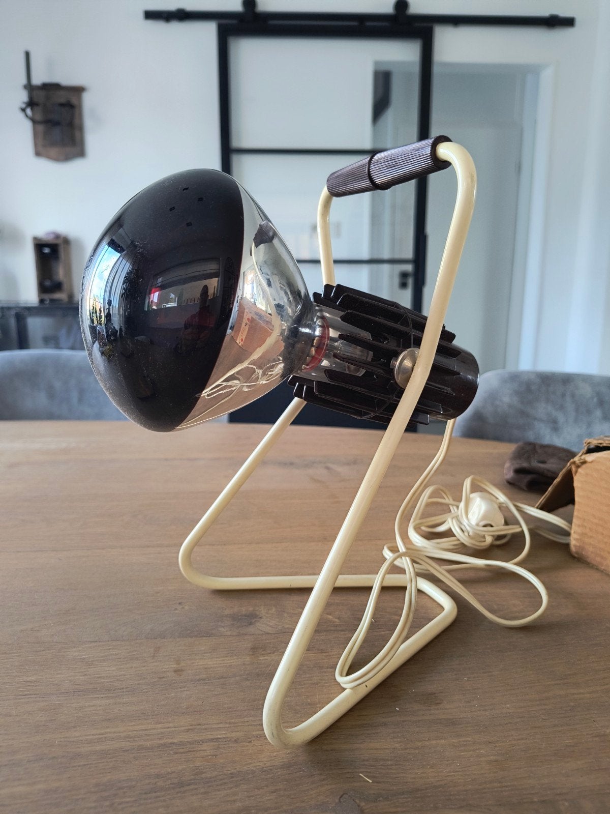 Vintage Philips Infraphil Infraroodlamp - Compleet met doos, Antiek en Kunst, Ophalen of Verzenden