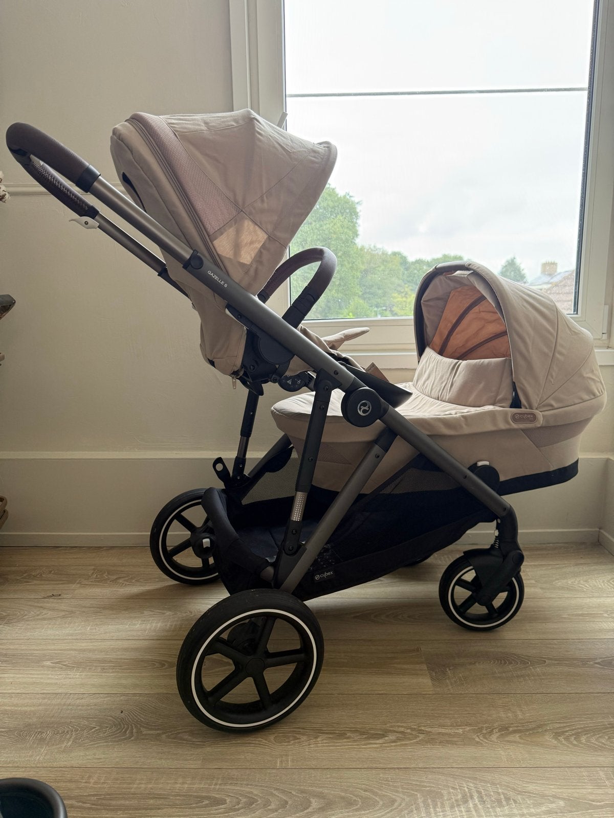 Cybex Gazelle S kinderwagen met Maxi-Cosi houders, Kinderen en Baby's, Zo goed als nieuw, Combiwagen, Met autostoeltje, Ophalen