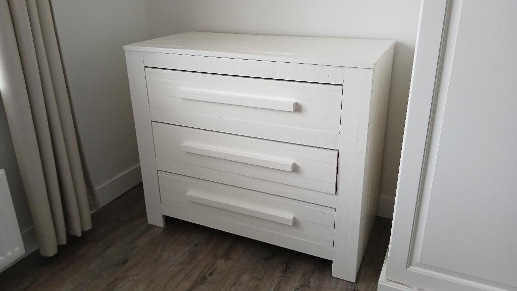Commode kleur wit, Ophalen, Gebruikt, 50 tot 70 cm, 100 cm of meer