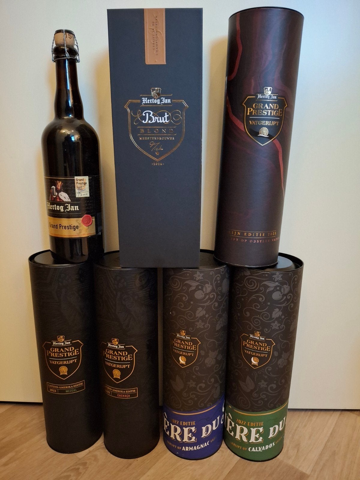 Hertog Jan Vatgerijpt 2022/2023/2025/Brut/Grand Prestige '15, Ophalen of Verzenden, Nieuw, Flesje(s), Hertog Jan