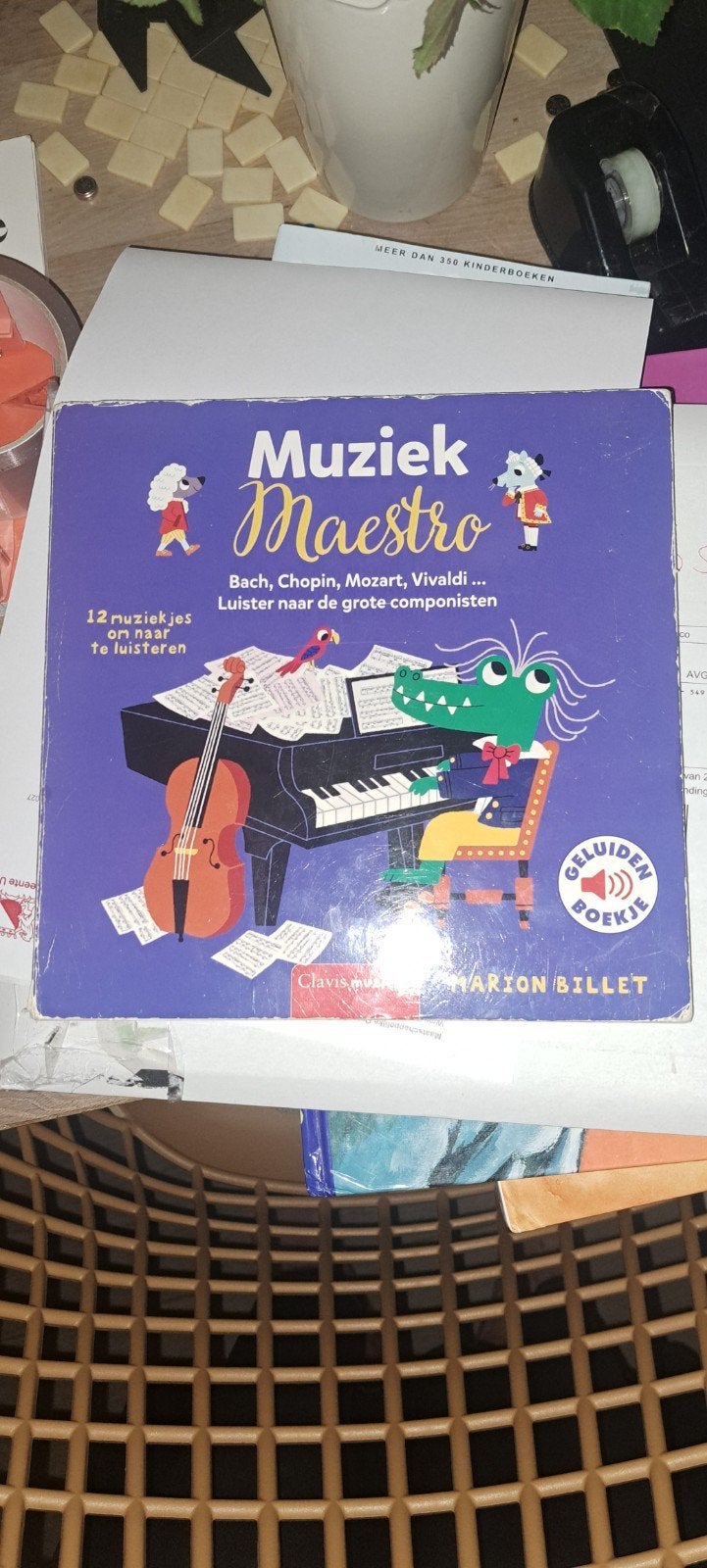 Muziek Maestro Geluidenboek - Luister naar Grote Componisten, Ophalen of Verzenden, Zo goed als nieuw, Marion Billet, 2 tot 3 jaar