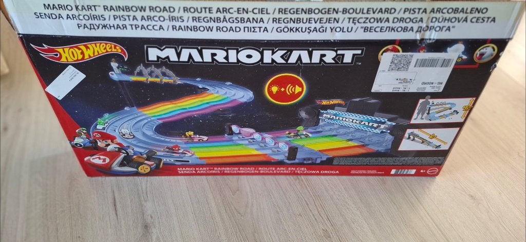 Hotwheels Super mario kart baan, inc. 2 karts, inc.batt, Verzamelen, Ophalen, Zo goed als nieuw