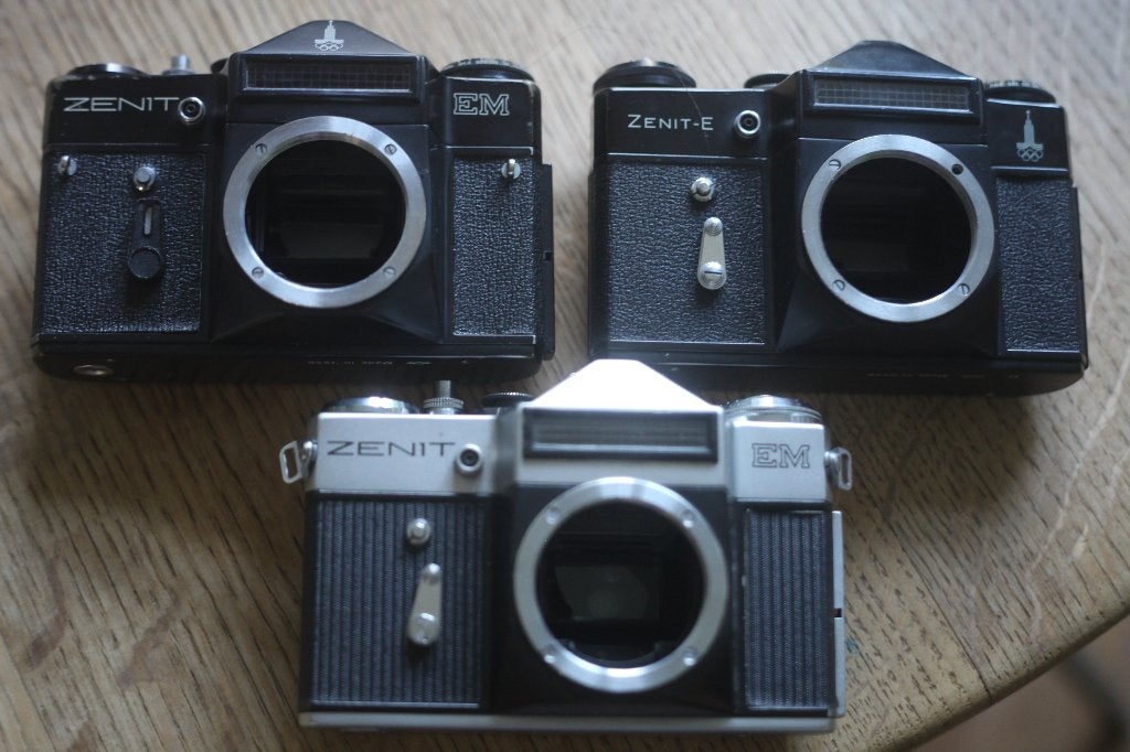 Analoge camera's, Audio, Tv en Foto, Ophalen, Gebruikt, Spiegelreflex, Overige Merken