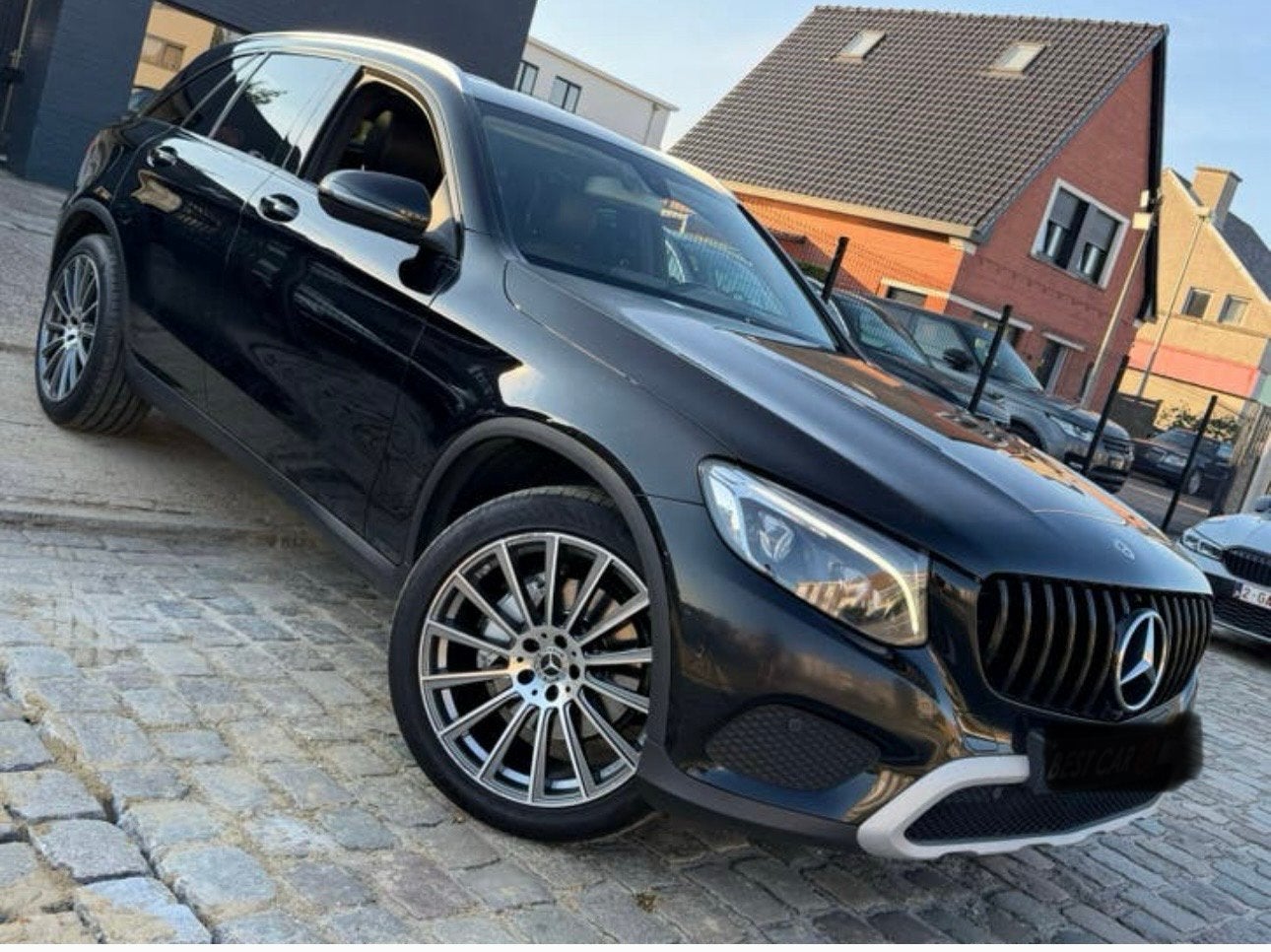 Mercedes-Benz GLC 2.1 220D 4MATIC AUT 2017 Zwart, Auto's, Automaat, 4 cilinders, 2500 kg, Zwart
