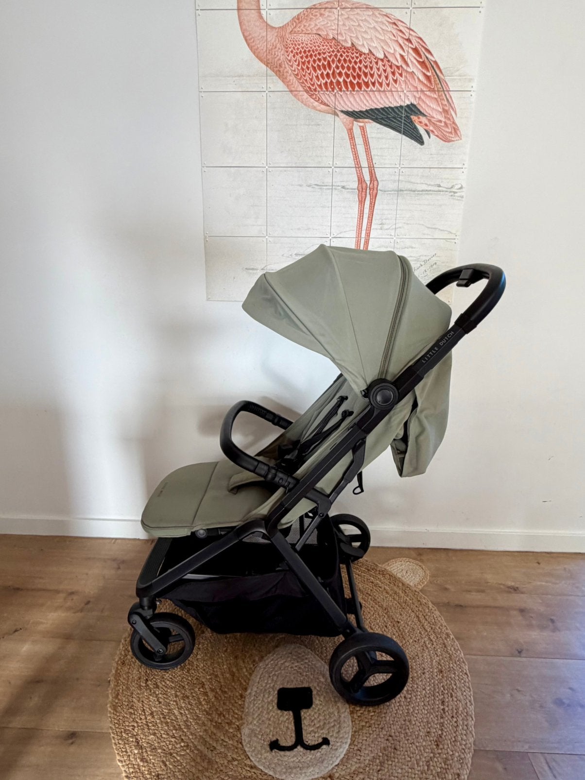 Little Dutch Buggy Comfort Olive – zo goed als nieuw! ️, Ophalen, Zo goed als nieuw, Zonnekap