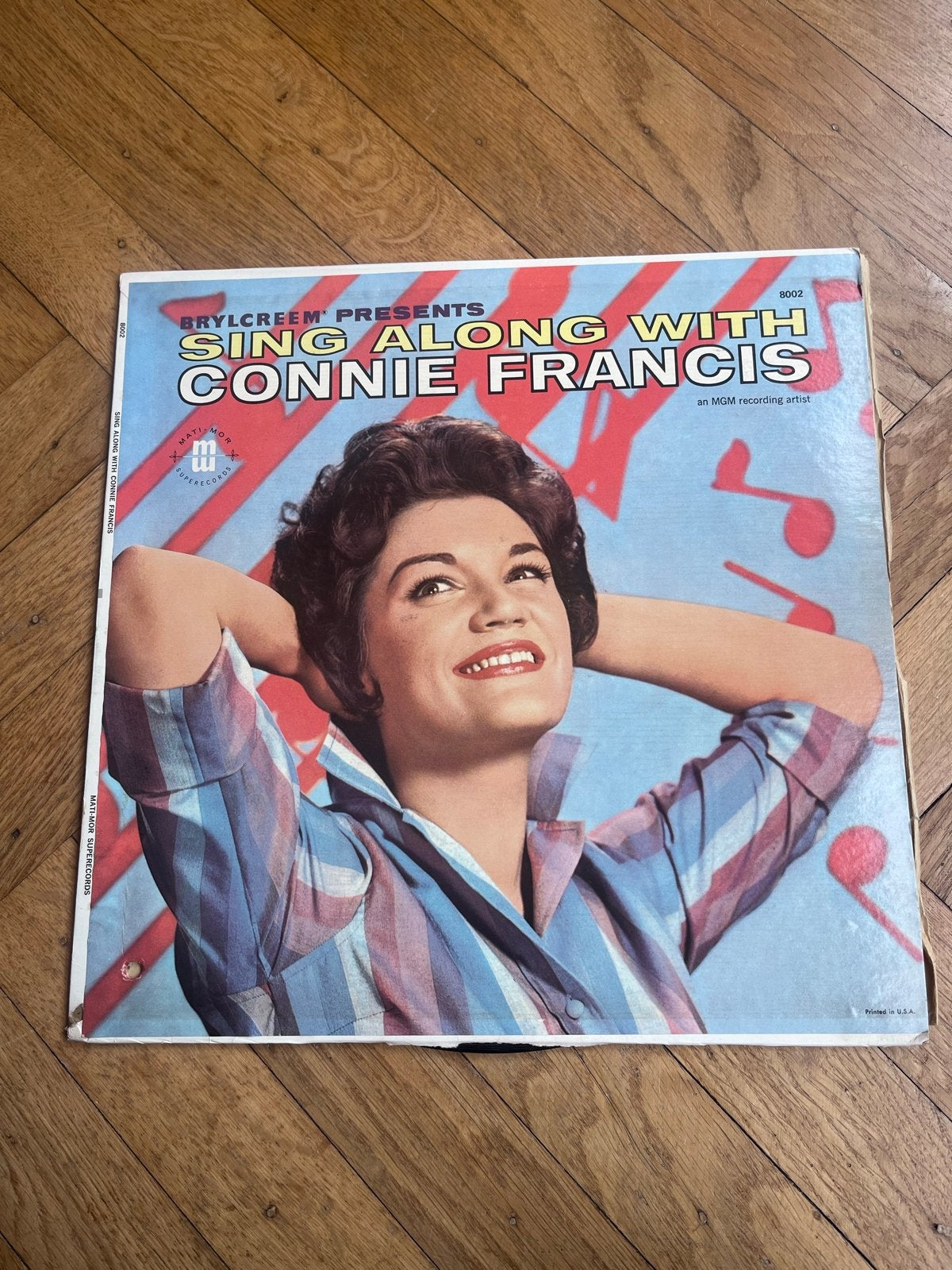 Connie Francis - Sing Along With Connie Francis LP, LP, Gebruikt, Pop, Ophalen of Verzenden