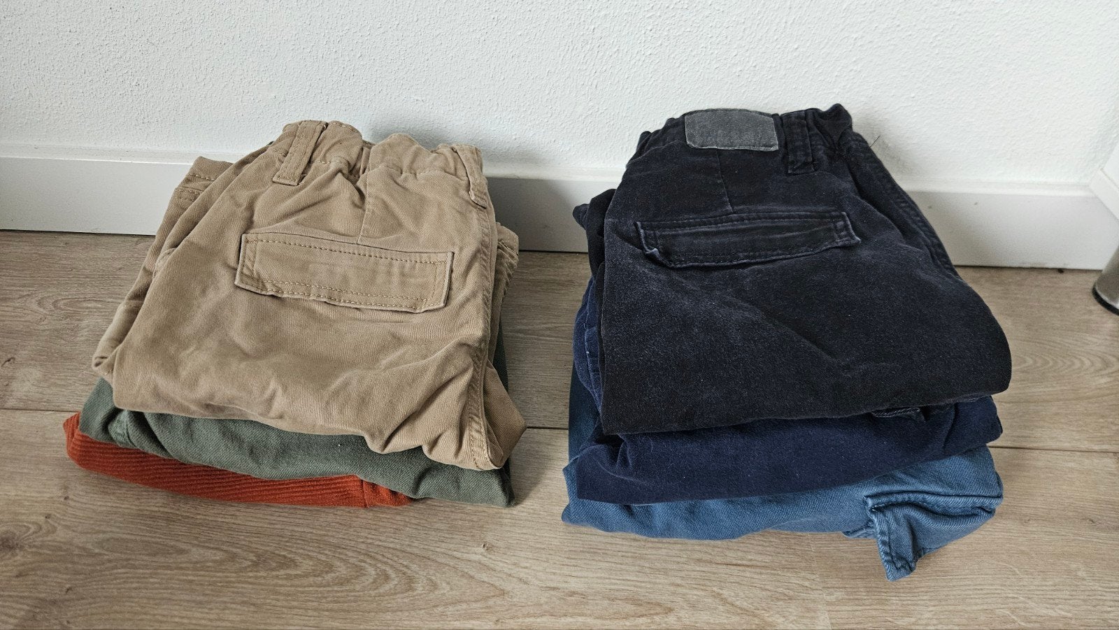 kleding pakket jongens korte & lange broeken maat 146 en 152, Broek, Gebruikt, Ophalen of Verzenden, Jongen