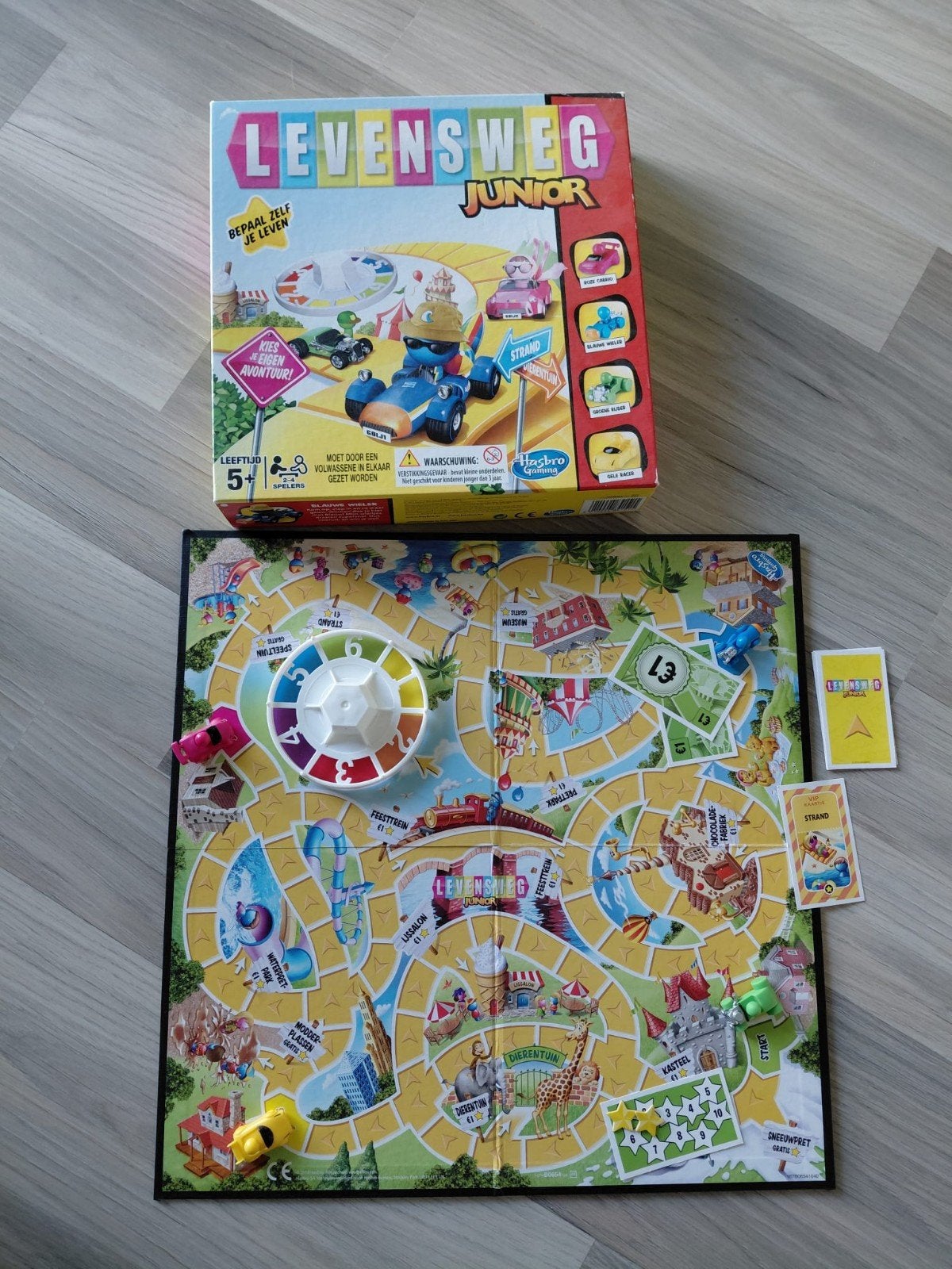 Levensweg Junior Bordspel - Compleet en Zo Goed als Nieuw, Een of twee spelers, Ophalen, Zo goed als nieuw, Hasbro