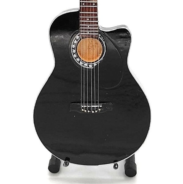 Jon Bon Jovi zwart miniatuur gitaar 25cm mini guitar deco, Info@deconoord.nl, Deco Noord, Nieuw, Ophalen of Verzenden