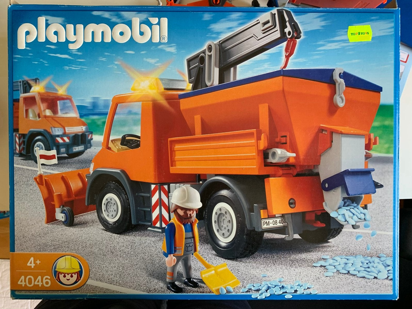 Playmobil 4046 Strooiwagen sneeuwruimer, Gebruikt, Complete set, Voertuig, Ophalen of Verzenden