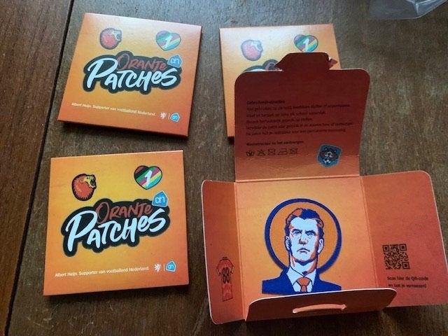 4 Nieuwe Oranje Patches - Albert Heijn Voetbalactie, Albert Heijn, Ophalen of Verzenden