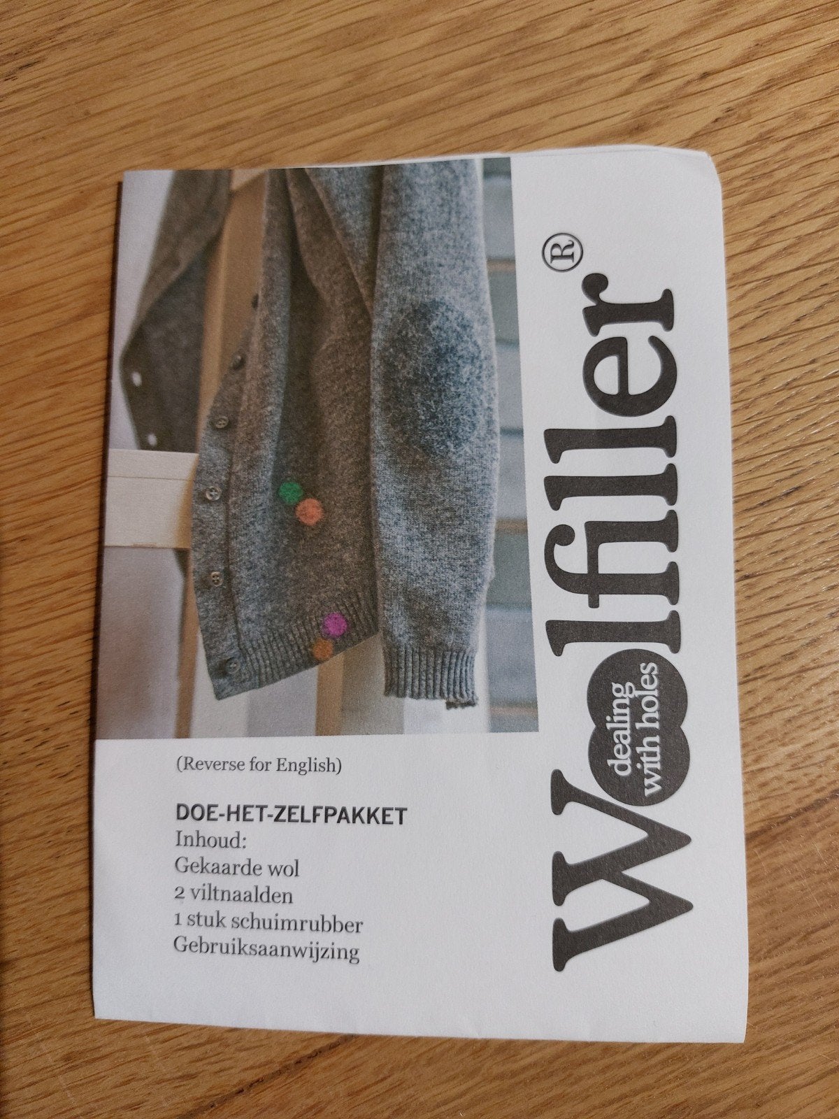 Wol reparatie set (woolfiller doe het zelf pakket), Ophalen of Verzenden, Zo goed als nieuw