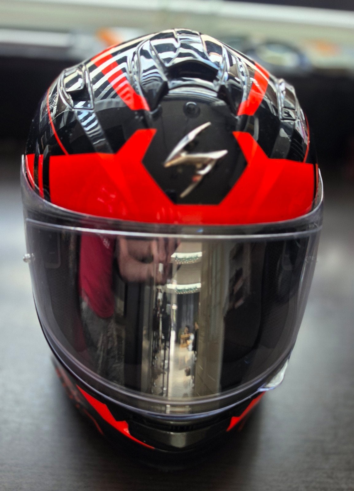 Scorpion EXO-510 AIR Integraalhelm - Zwart/Rood, Maat M, Overige merken, M, Heren, Ophalen of Verzenden