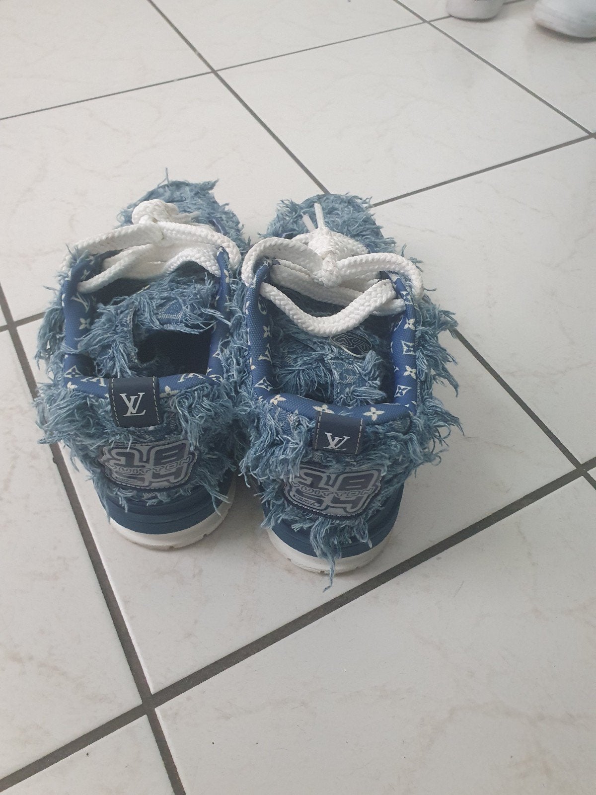 Louis Vuitton LV Skate Sneakers - Blauw Denim, Kleding | Heren, Schoenen, Ophalen, Blauw, Louis Vuitton, Sneakers of Gympen