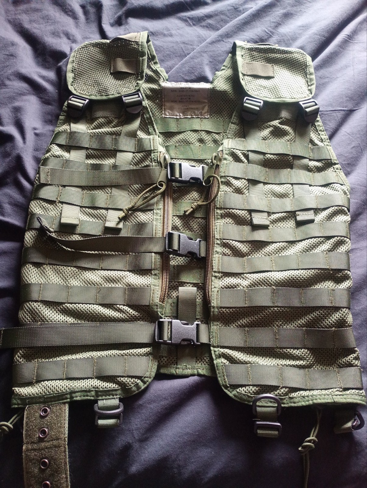 Modulair gevechts vest, groen maat M,  nieuw, Ophalen of Verzenden, Landmacht, Nederland, Kleding of Schoenen