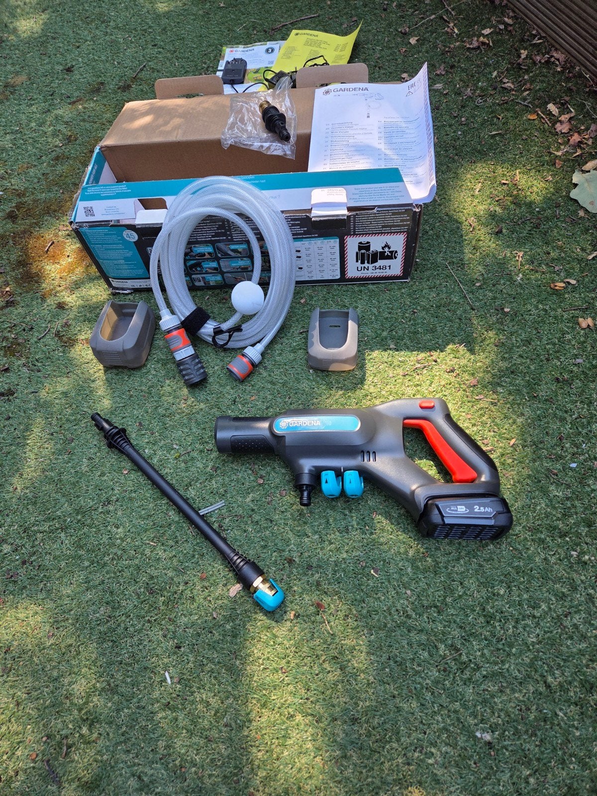 GARDENA AQUACLEAN 24/18V P4A ACCU HOGEDRUKREINIGER – NIEUW, Ophalen, Accu, Gardena, Met regelbare waterdruk