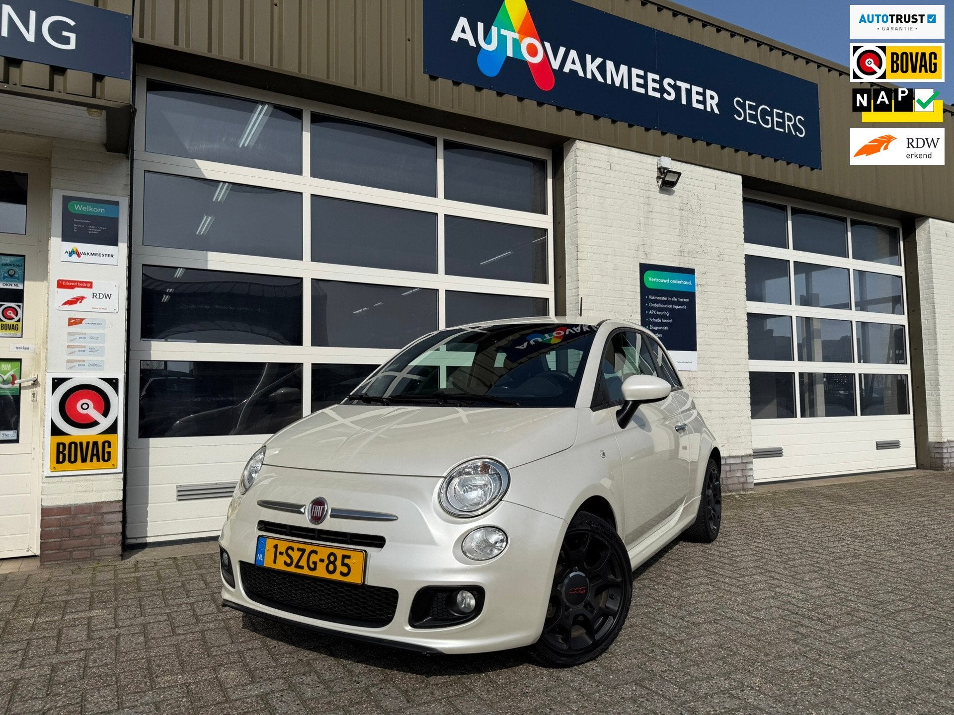 Fiat 500 0.9 TwinAir Sport|Apple carplay|Android auto|, Auto's, Voorwielaandrijving, 86 pk, Gebruikt, Leder en Stof