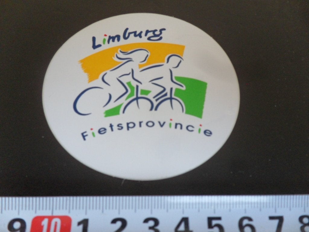 sticker Limburg Fietsprovincie   Fiets, Ophalen of Verzenden, Zo goed als nieuw