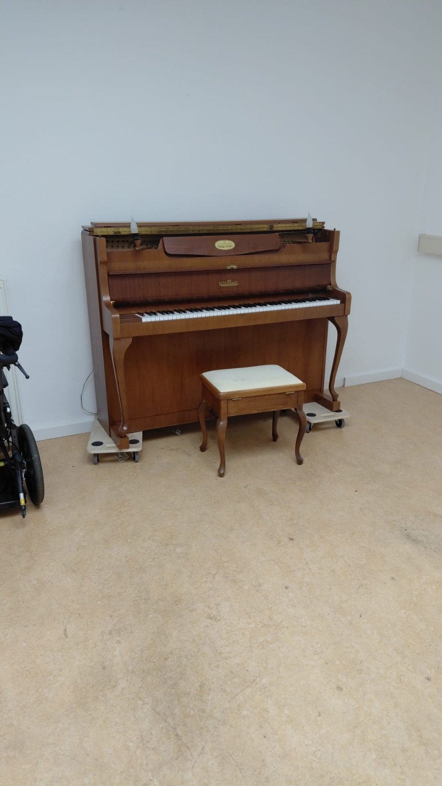 Schimmel Piano - Made in Braunschweig Western Germany, Ophalen, Gebruikt, Bruin, Piano