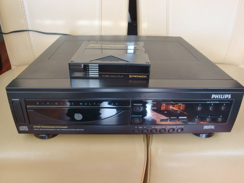 Zeldzame Philips CD wisselaar AK791 voor 6 CD's, Ophalen of Verzenden, Gebruikt, Philips, Wisselaar