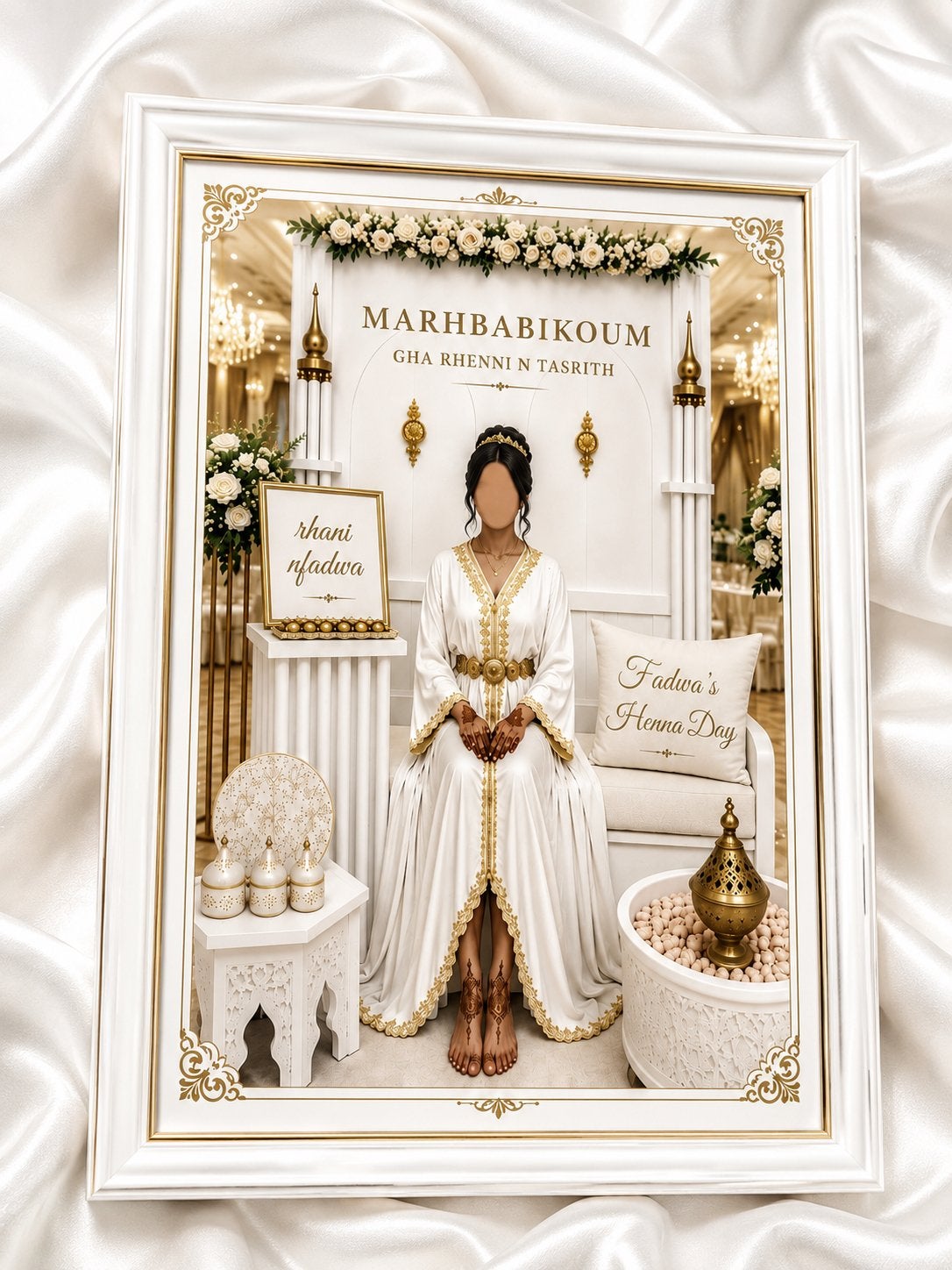 Personalized Henna Day Frame, 50 – 75, Nieuw, Ophalen of Verzenden, Print
