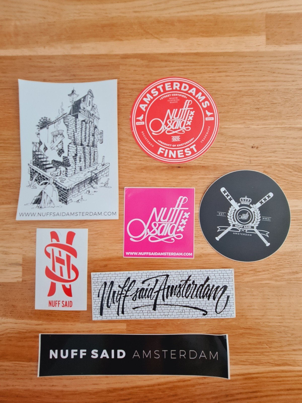 Amsterdam Nuff Said stickers, Ophalen of Verzenden, Nieuw, Merk