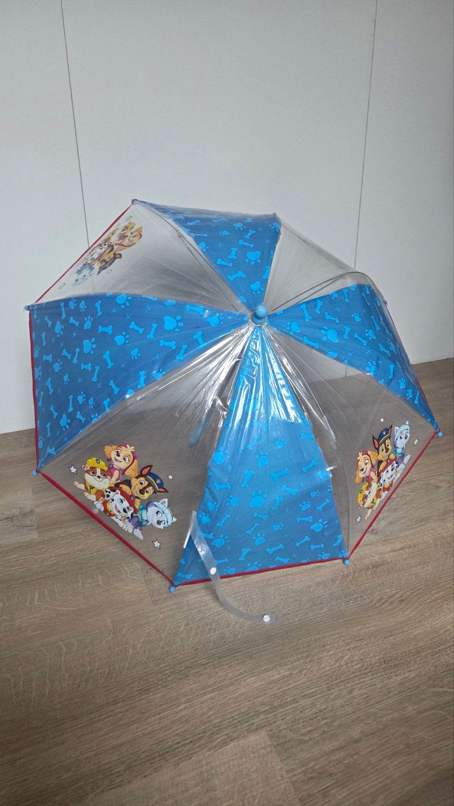 paw patrol kinder paraplu, Ophalen, Transparant, Gebruikt, Blauw