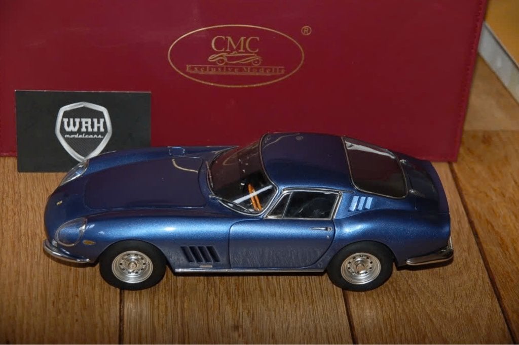 1:18 FERRARI 275 GTB COUPE blue CMC M-239 WRH, Verzenden, Zo goed als nieuw, Auto, Overige merken