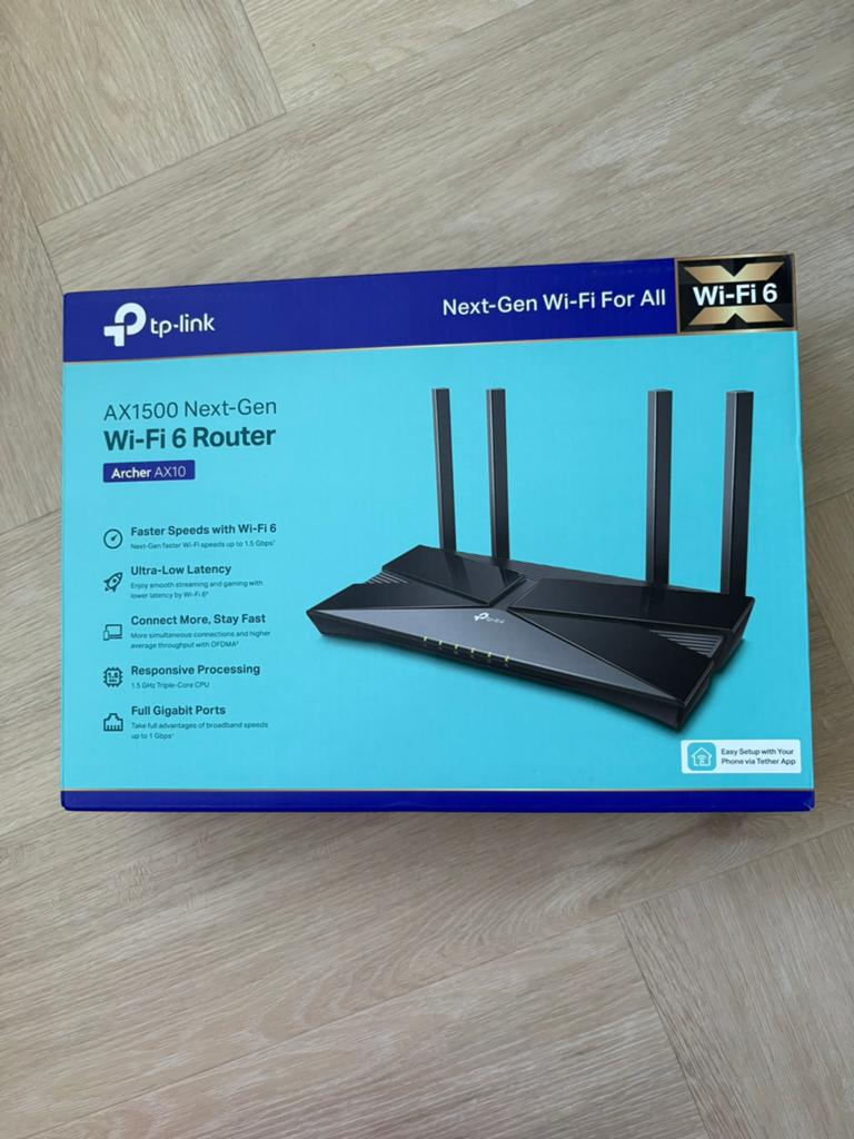 TP-Link Archer AX10 AX1500 Next-Gen Wi-Fi 6 Router, Computers en Software, Routers en Modems, Ophalen of Verzenden, Nieuw, Router
