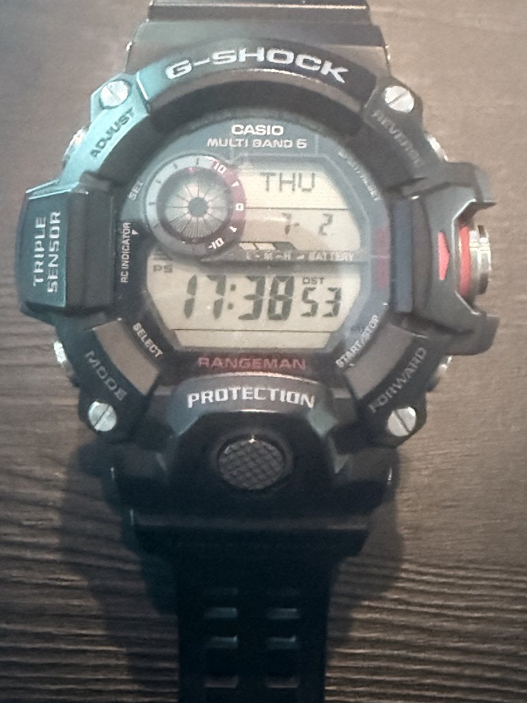 Te Koop CASIO Rangeman GW9400-1ER, Ophalen, Zwart, IOS, Zo goed als nieuw