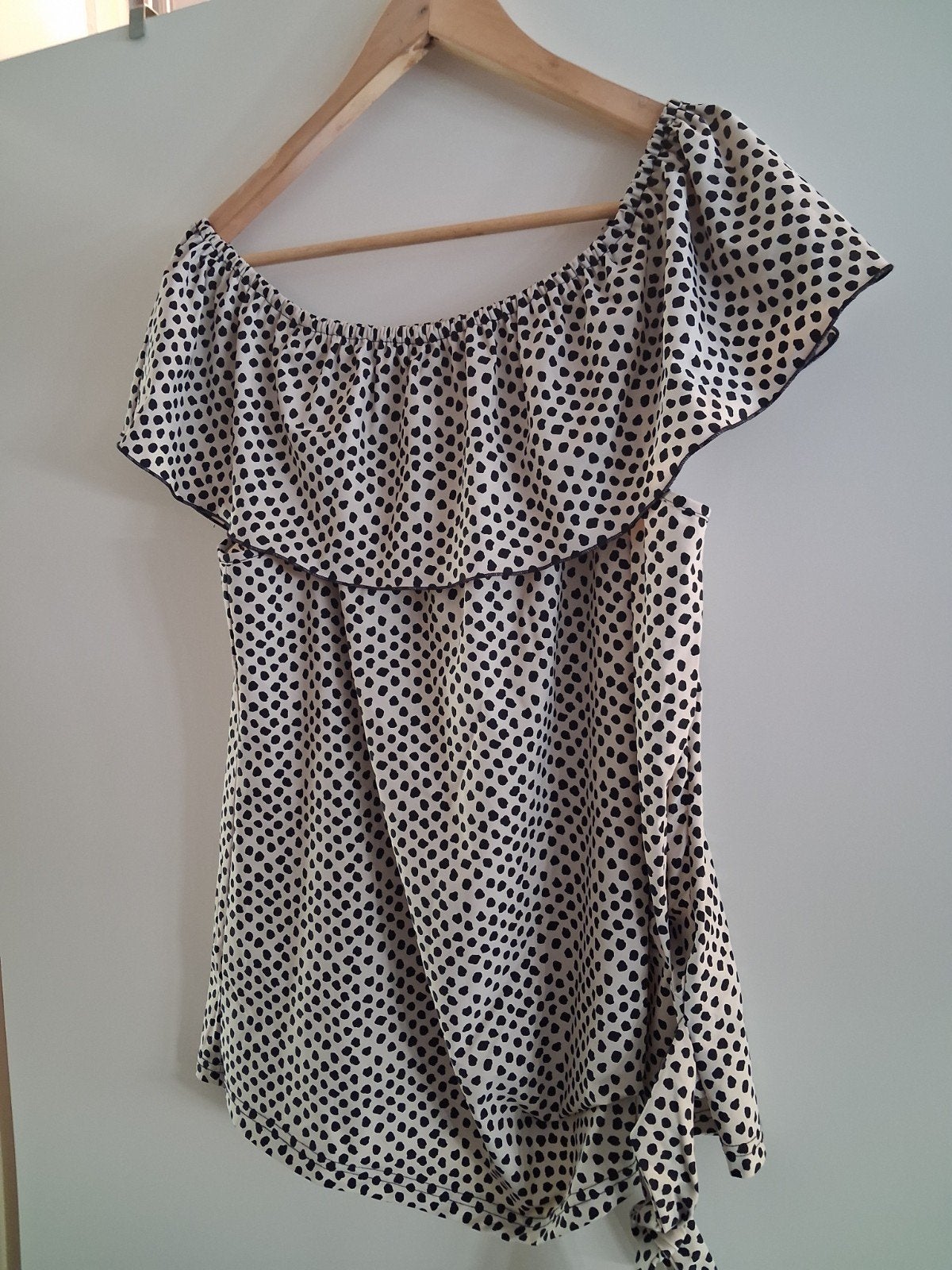 G-maxx blousje, top, zwart wit stippel mt XL, Ophalen of Verzenden, Zo goed als nieuw, Maat 46/48 (XL) of groter, Zwart