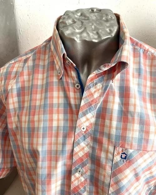 Ledub non iron overhemd maat M/40, Ophalen of Verzenden, Zo goed als nieuw, Overige kleuren, Halswijdte 39/40 (M)