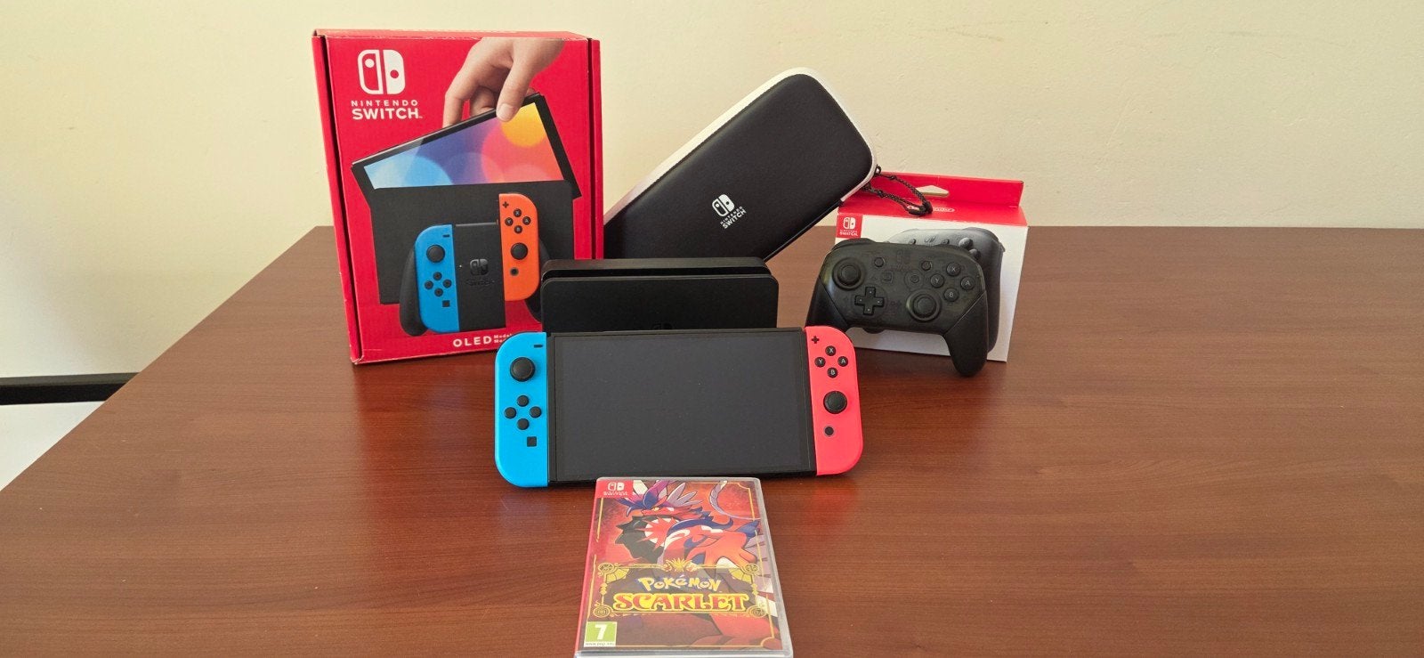 Nintendo Switch Oled + controller + 1 game, Met 1 controller, Switch OLED, Ophalen, Gebruikt