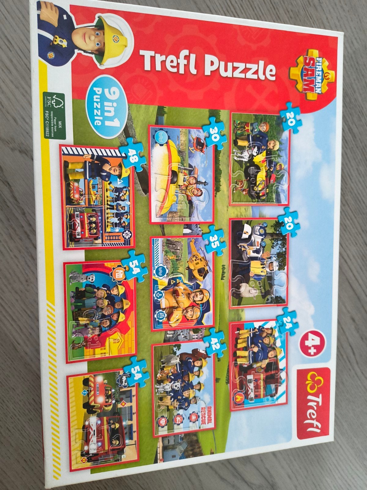 brandweerman Sam puzzels, Ophalen of Verzenden, 500 t/m 1500 stukjes, Zo goed als nieuw, Legpuzzel