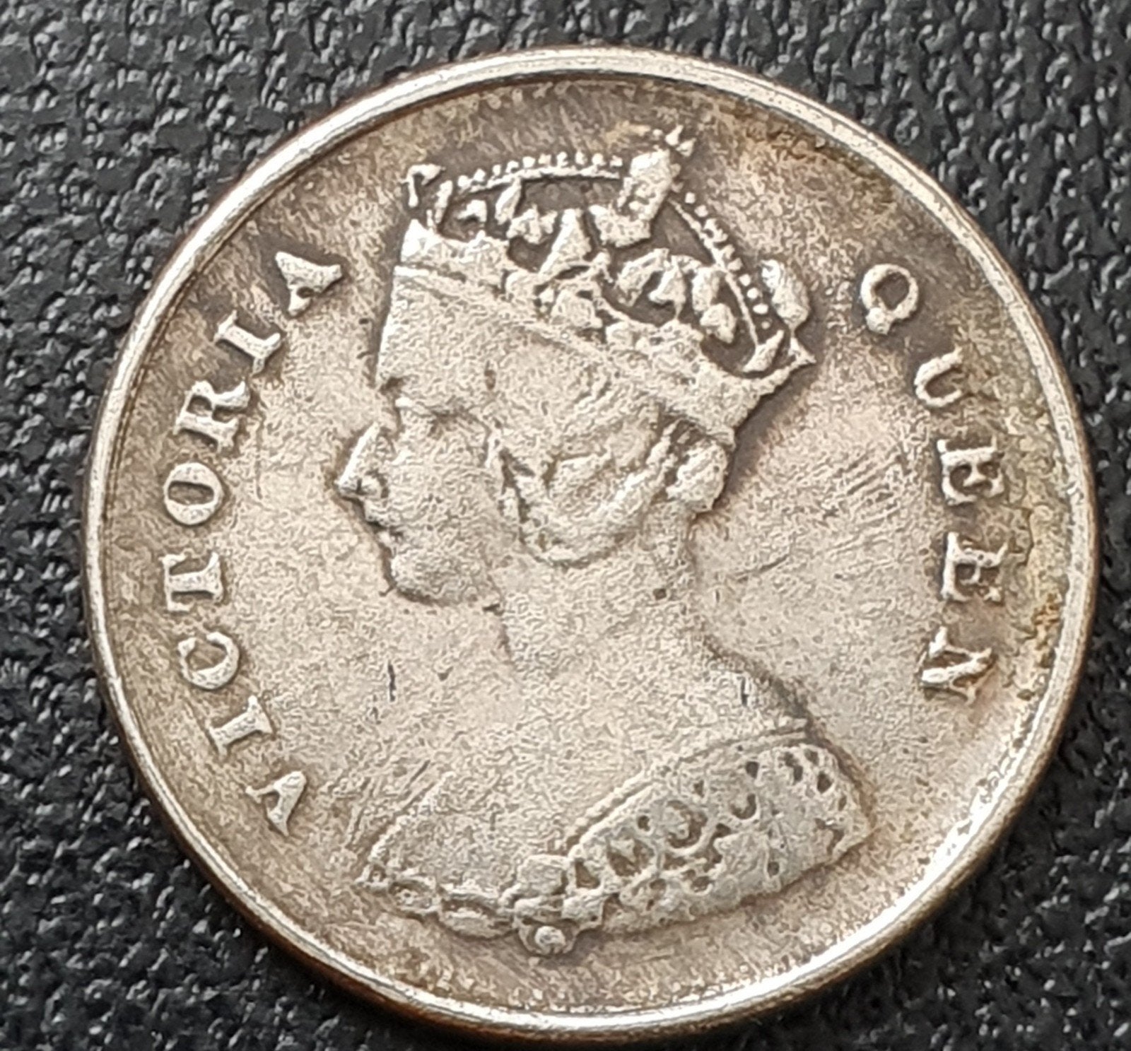 10 cent munt uit 1899 Hong Kong., Ophalen of Verzenden, Oost-Azië, Losse munt, Zilver