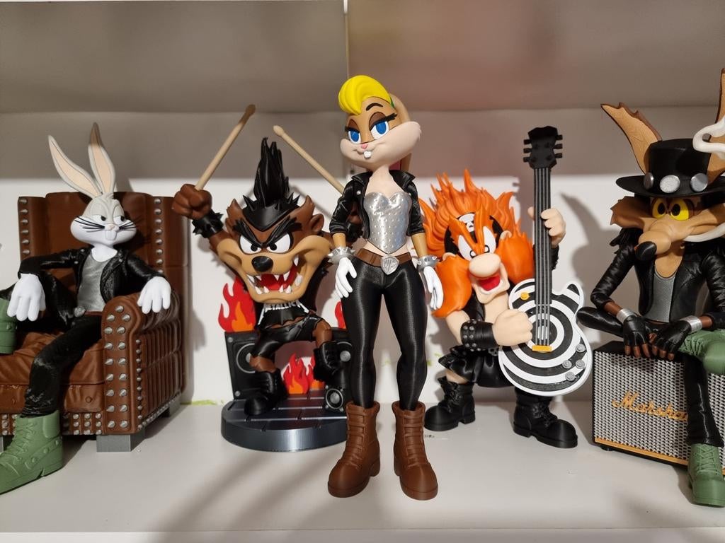 3D Geprinte Looney Tunes Band - 35 cm Groot  ,alleen AFHALEN, Verzamelen, Ophalen of Verzenden, Zo goed als nieuw