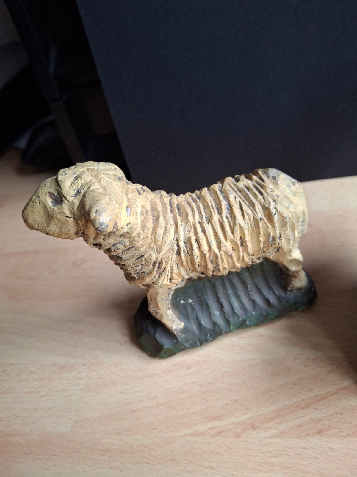 Set van 2 vintage schapen beeldjes, Ophalen of Verzenden, Gebruikt