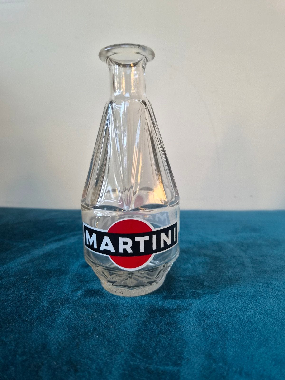 Glazen karaf pinchet Martini jaren 60 70, Verzenden, Zo goed als nieuw, Overige typen