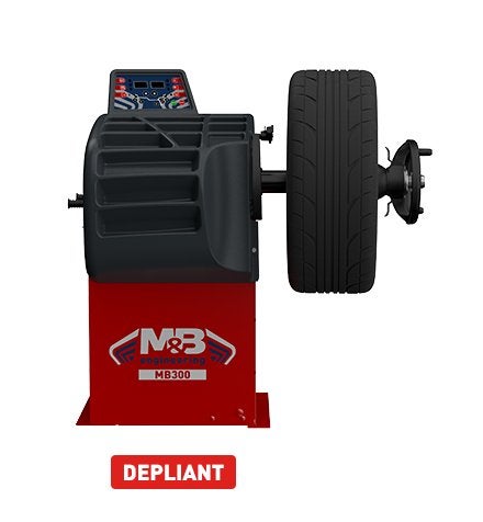 M&B Balanceermachine met pneumatische opspanning en wielkap, Ophalen, Nieuw